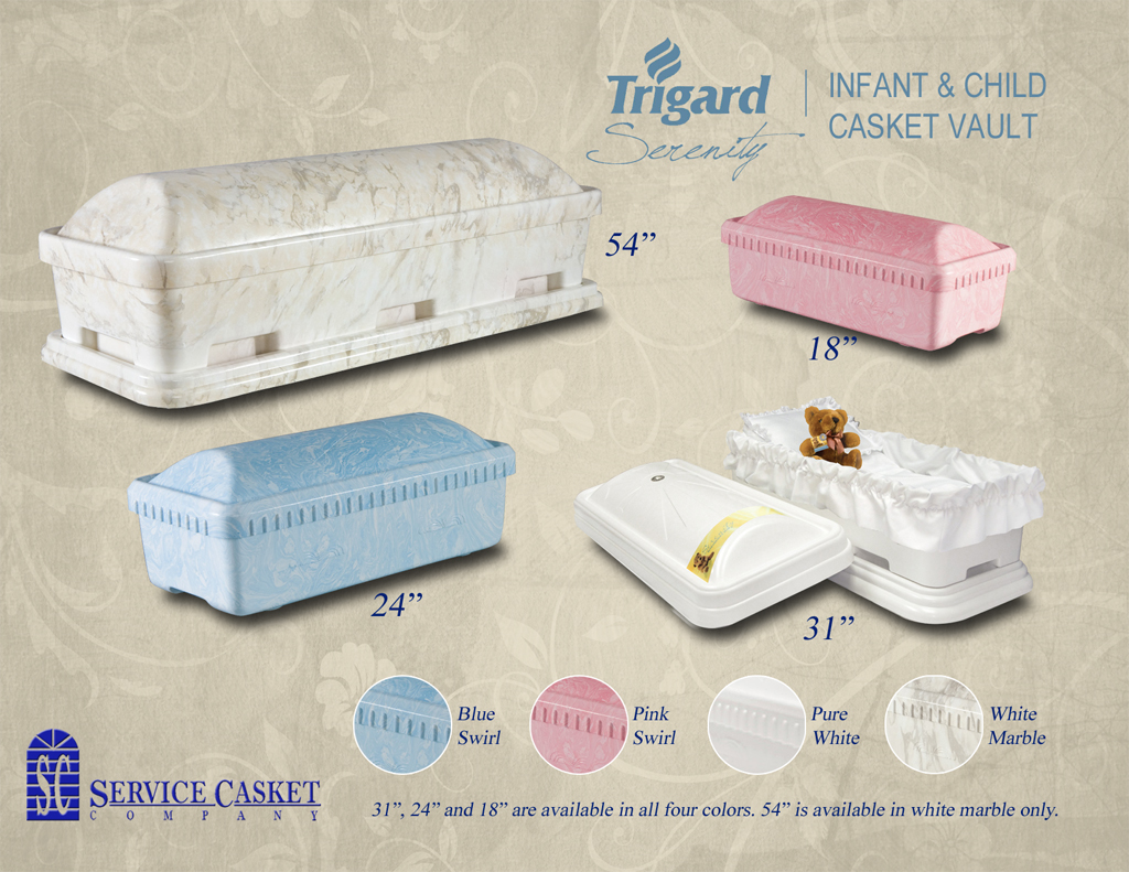 Trigard Infant Child Casket Vault